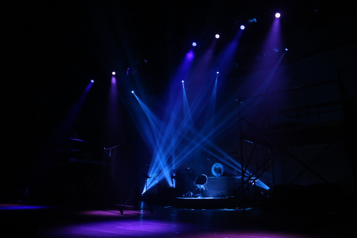 Professional sound and stage lighting production for the Let It Be musical